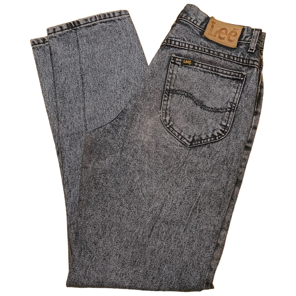 Lee Black Washed Denim Jeans 31x34